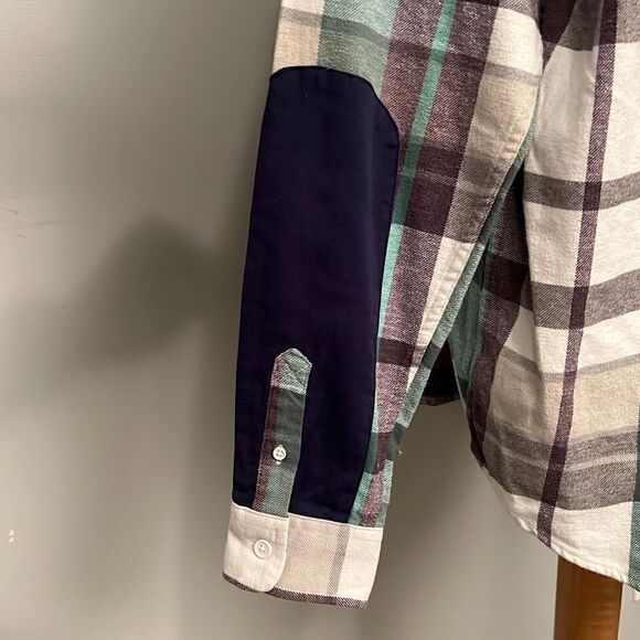 Free Assembly Men's Multicolor Long Sleeve Button-up Shirt - Picture 7 of 9